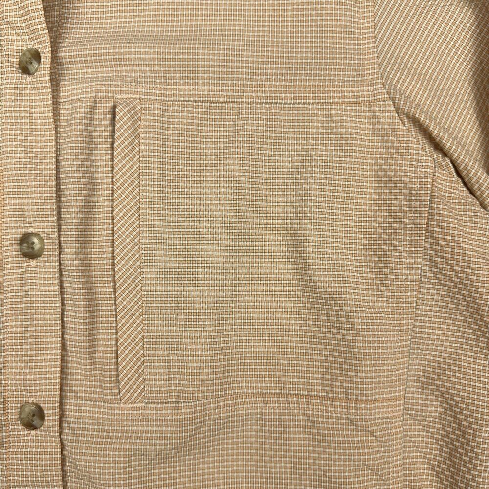 ExOfficio Shirt Womens Sz Medium Orange Long Sleeve Vented Hiking Outdoor Travel - Picture 4 of 11